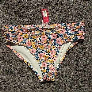 Xhilaration Floral Print Bikini Bottoms